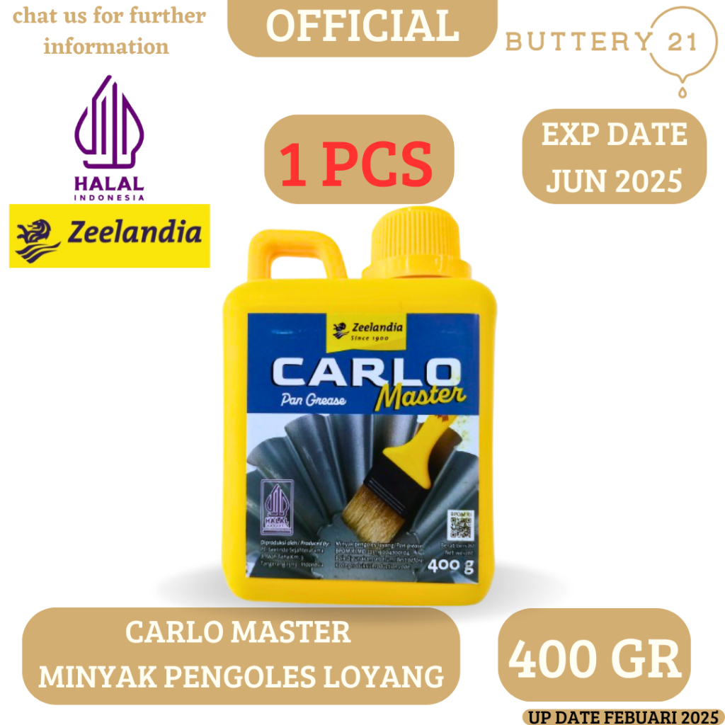 

ZEELANDIA CARLO MASTER 400 GR / MINYAK PENGOLES LOYANG