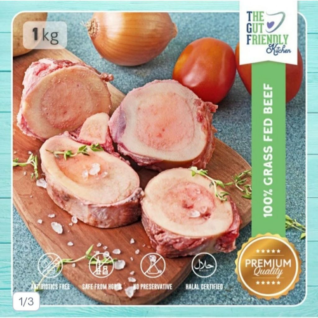 

100% GRASSFED PREMIUM FULL BONE MARROW (100% TULANG BERSUMSUM) - AUS