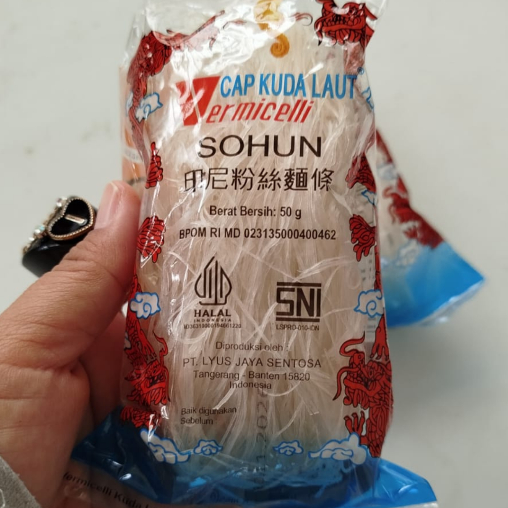 

Sohun Cap Kuda Laut 50gr | Soun Kemasan 50gr