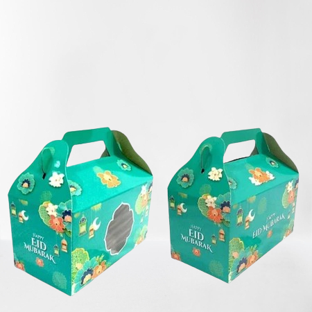 

5 pcs dus jinjing edisi lebaran kemasan kue kering box packaging hampers idul fitri ukuran 10x19x14cm