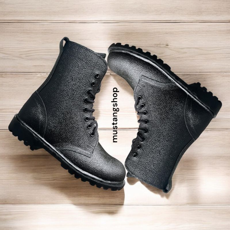 Sepatu PDL Kulit Jeruk Sepatu PDL Satpam Linmas Satpol Pol PP