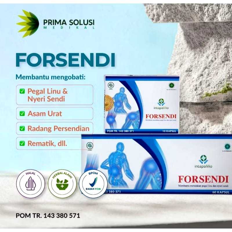 FORSENDI Obat Herbal Asam Urat Rematik dan Nyeri Sendi