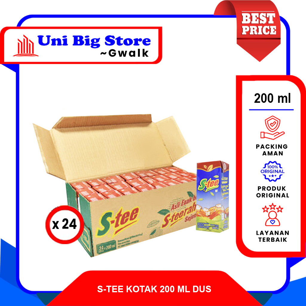 

S-TEE TEH KOTAK MELATI JASMINE TEA DUS - (200 ml x 24 pcs)