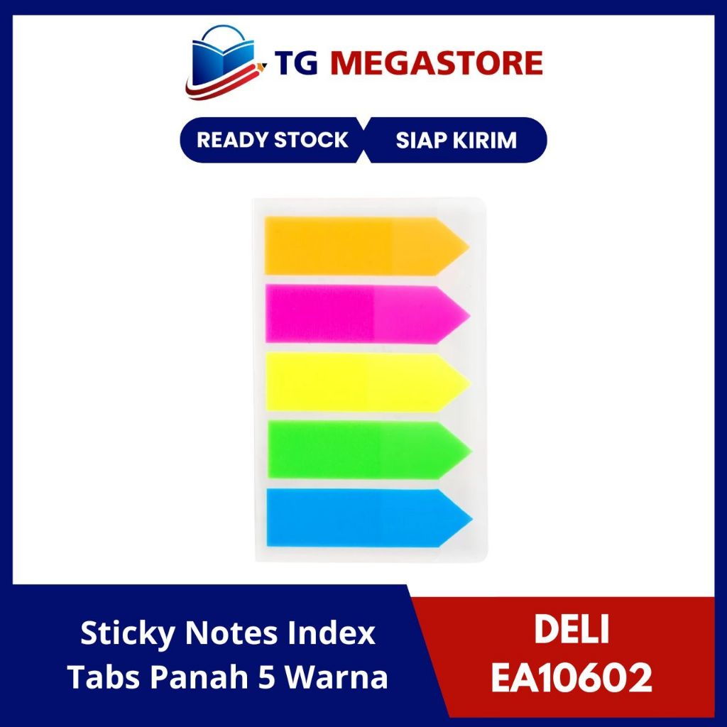 

Sticky Notes DELI Index Tabs Panah 5 Warna - EA10602