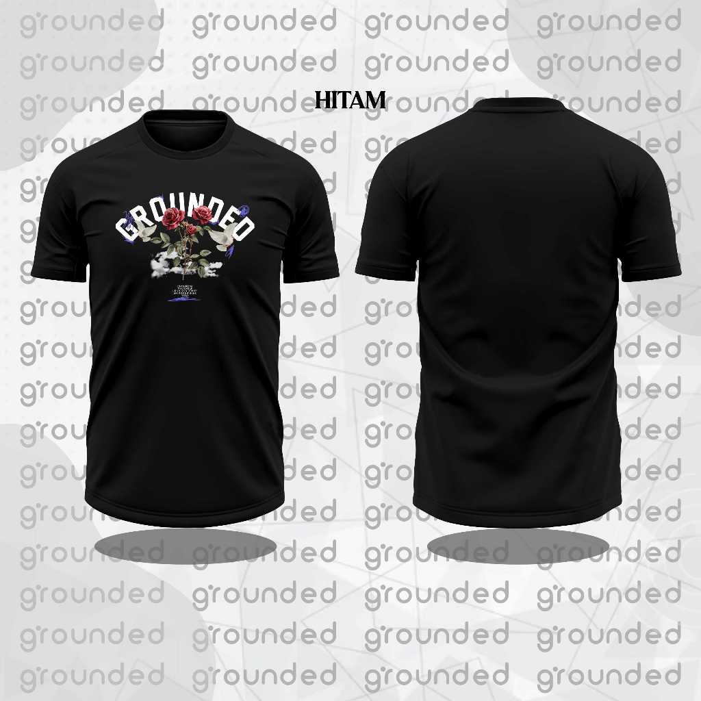 Kaos Pria Distro Keren Original 100% | T-shirt Grounded Flower