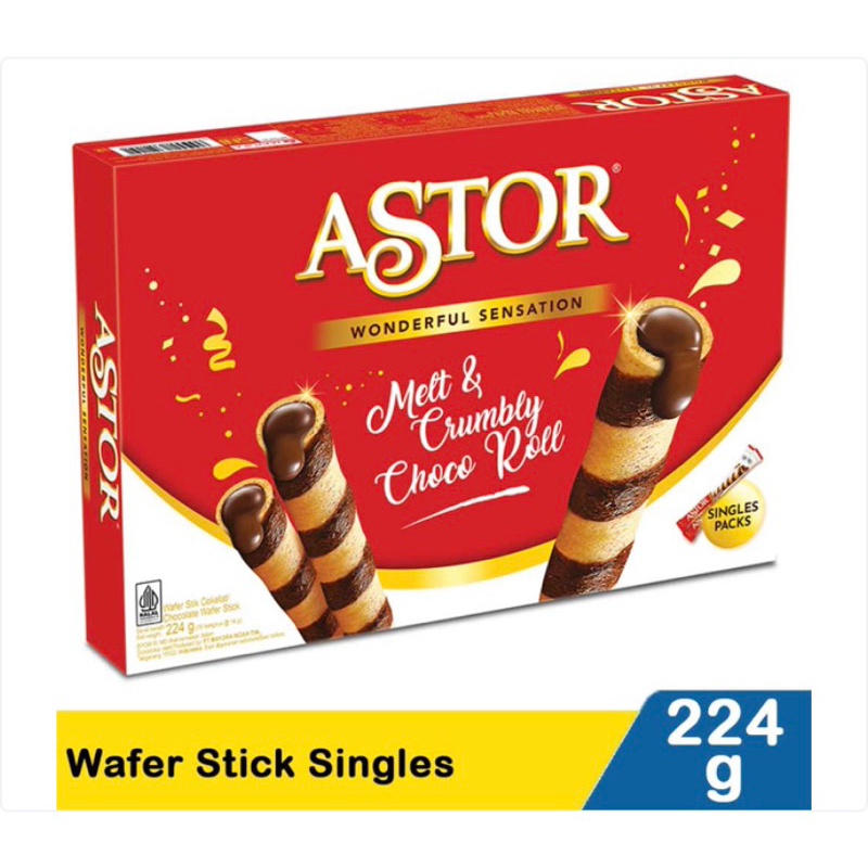 

Astor Wafer Stick Singles 224 g
