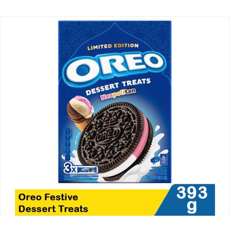 

Oreo Festive Dessert Treats Neopolitan 393 g