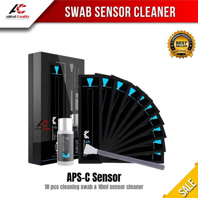 VSGO VS-S02E APS-C Sensor Cleaning Kit – Paket Lengkap untuk Sensor Kamera Bersih & Jernih (10 Swab 