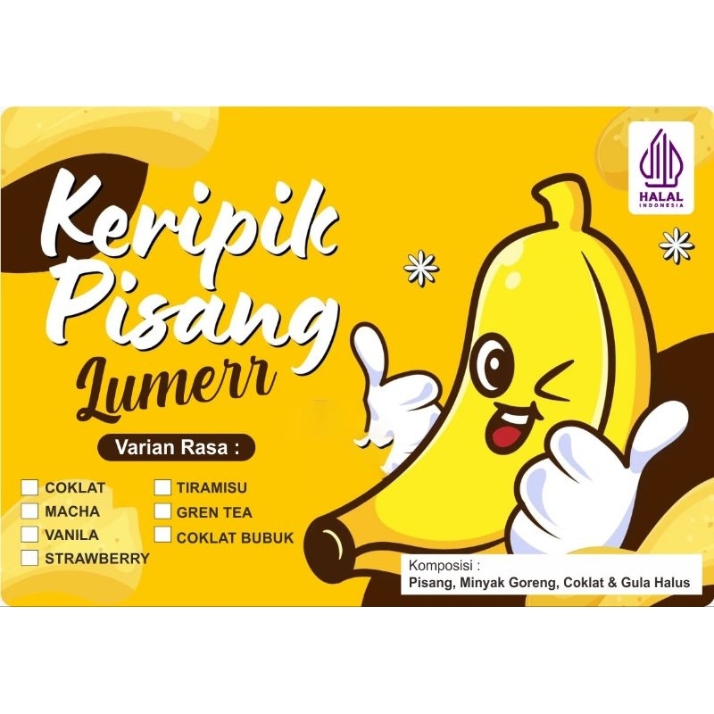 

KERIPIK PISANG COKLAT LUMER & BUBUK 100 gr