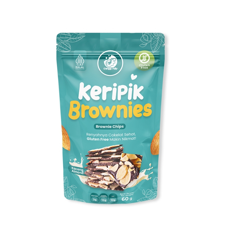 

Canggi Fully Keripik Brownies Kering Gluten Free Kacang Almond 60g