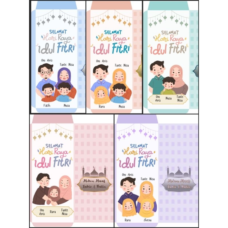 

Amplop Lebaran Custom Nama Animasi Keluarga