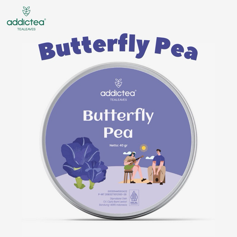 

Addictea Special Tealeaves, Greentea Butterfly Pea Bunga Telang , Artisan Tea