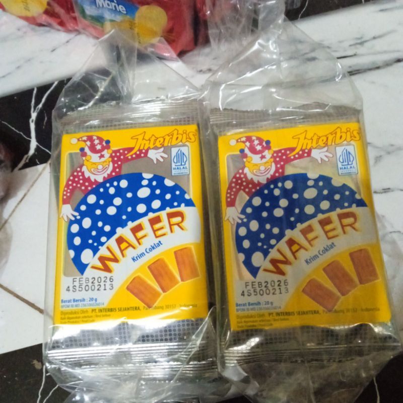 

wafer badut renceng isi10