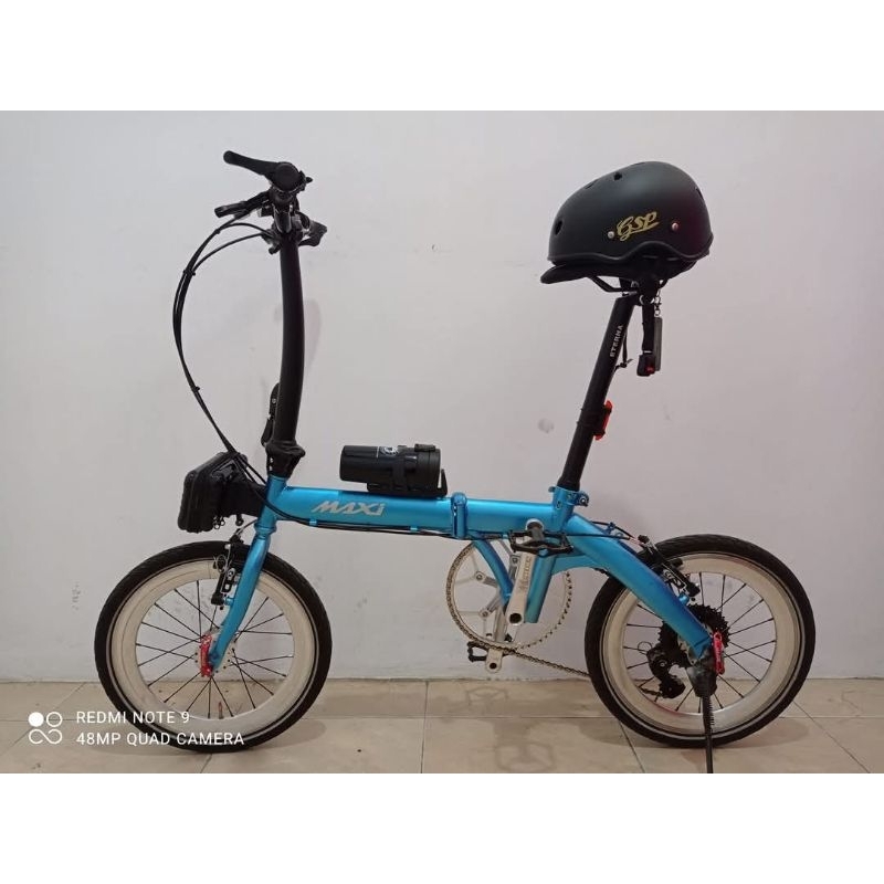 sepeda Lipat type Laux full upgrade