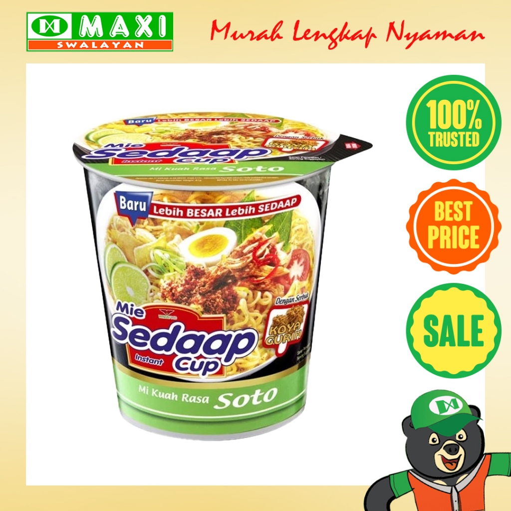 

Mie Sedaap Cup Instant Rasa Soto 85GR