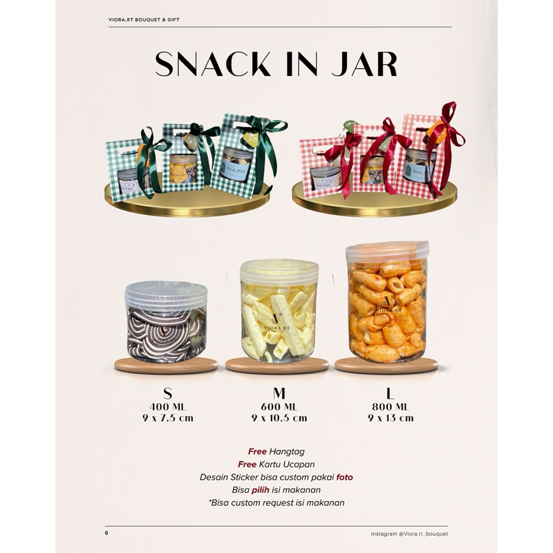 

(NO BOX) SNACK IN JAR, HAMPERS LEBARAN, Hadiah lebaran murah