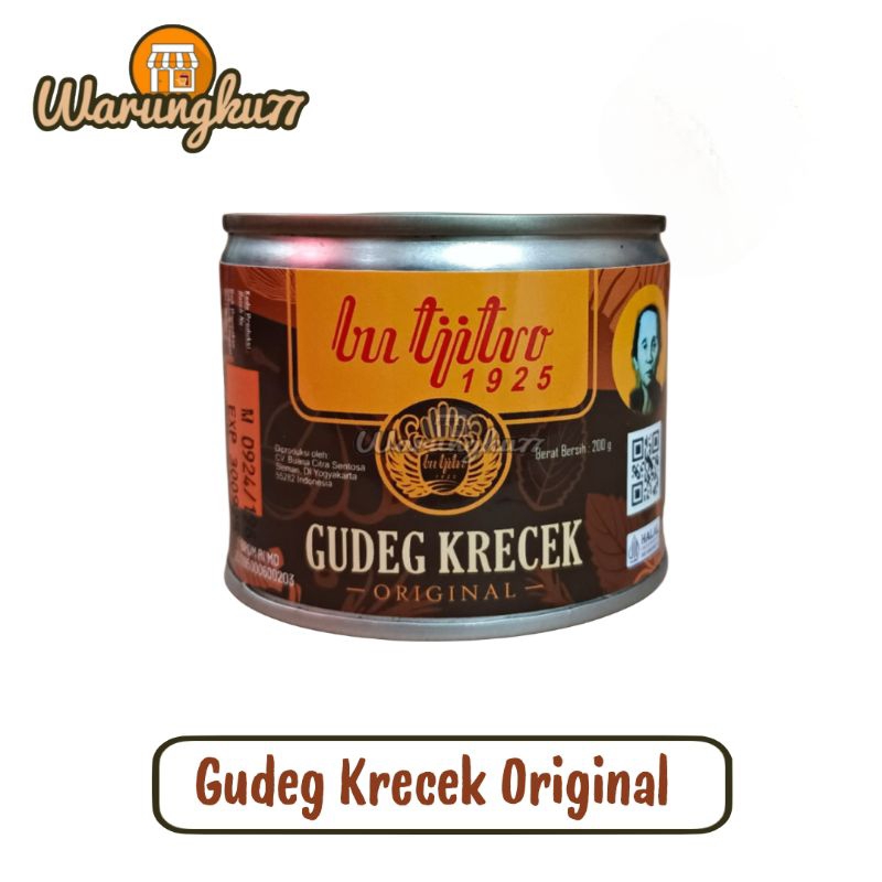 

Gudeg Kaleng Bu Tjitro Krecek Original [200 gr]-Makanan Khas Jogja-Spesial Promo Free Bubble Wrap