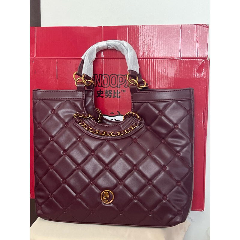 Tote Bag Snoopy - Maroon