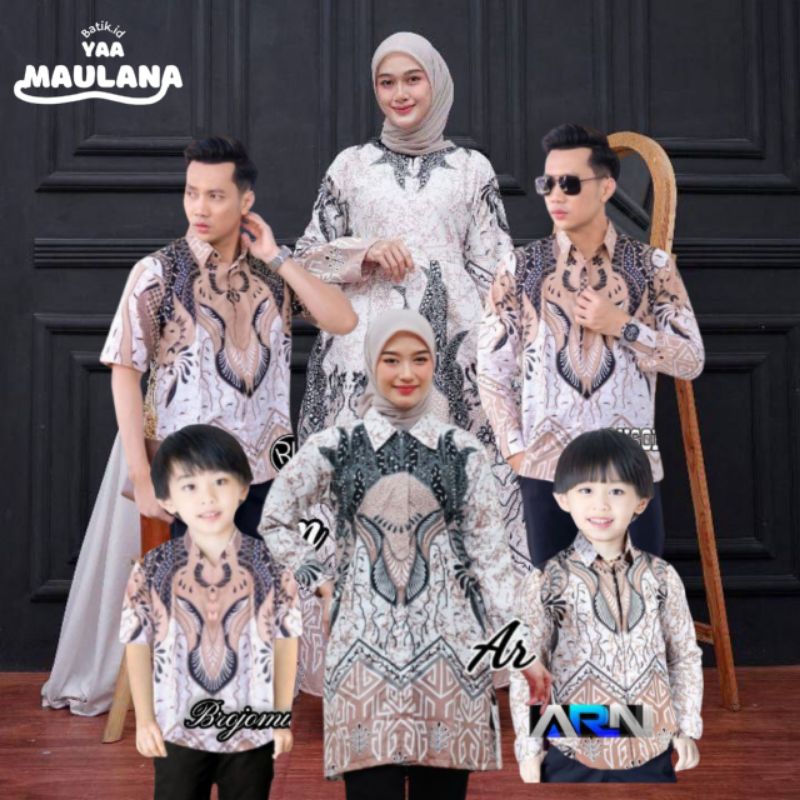 PROMO COUPLE BATIK AYAH BUNDA DAN ANAK || SERAGAM BATIK KELUARGA || BAJU BATIK COUPLE MOTIF DASY COK