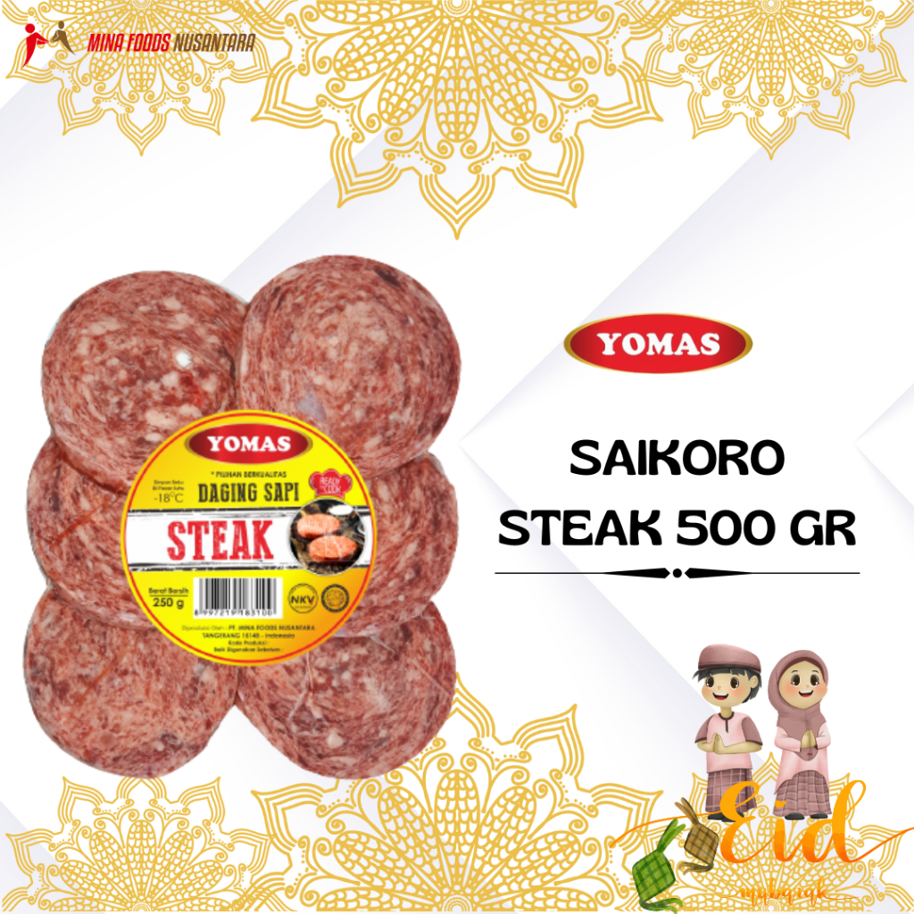 

YOMAS SAIKORO STEAK ISI 6 500 GR