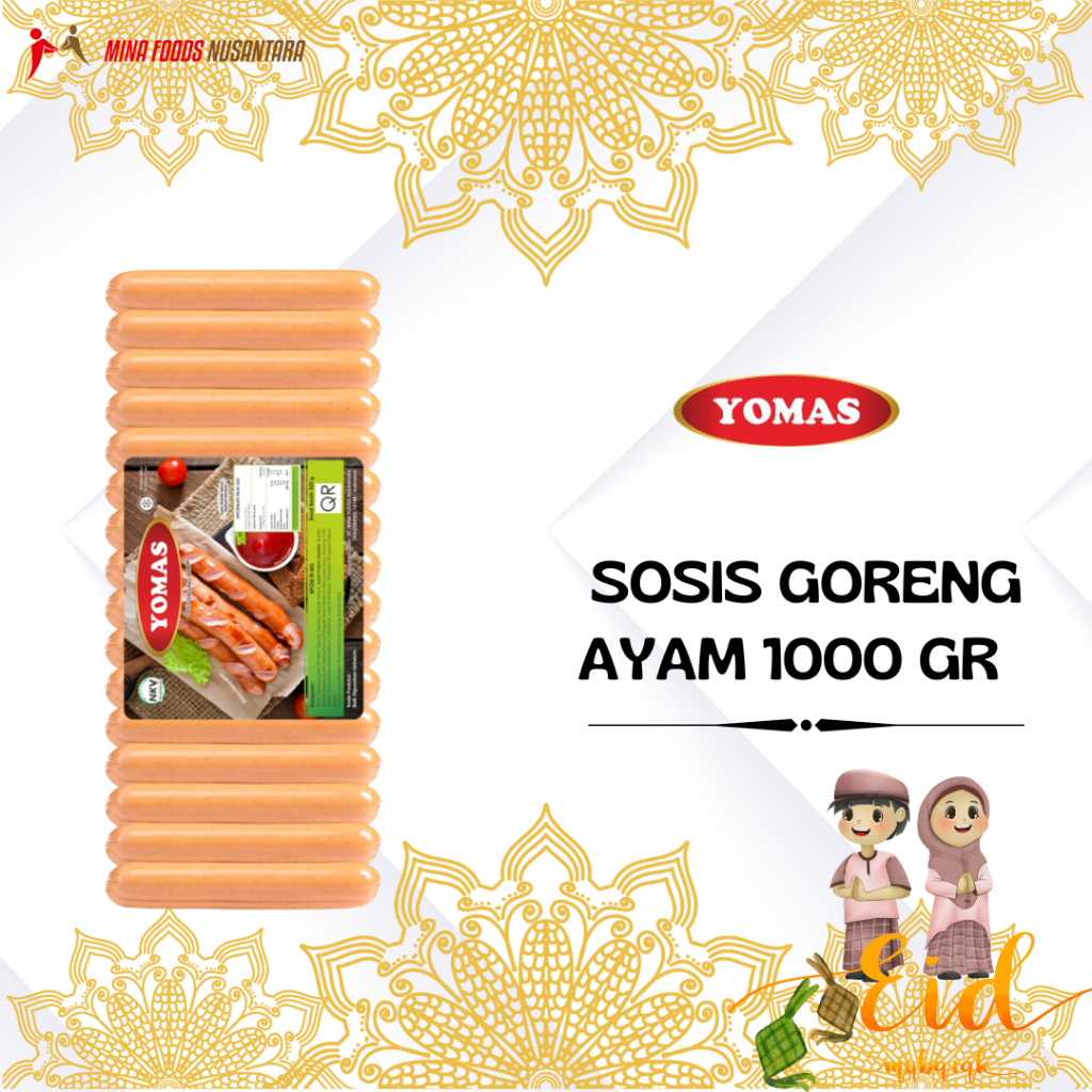 

YOMAS - SOSIS AYAM SELULOSE ISI 40 1000 GR