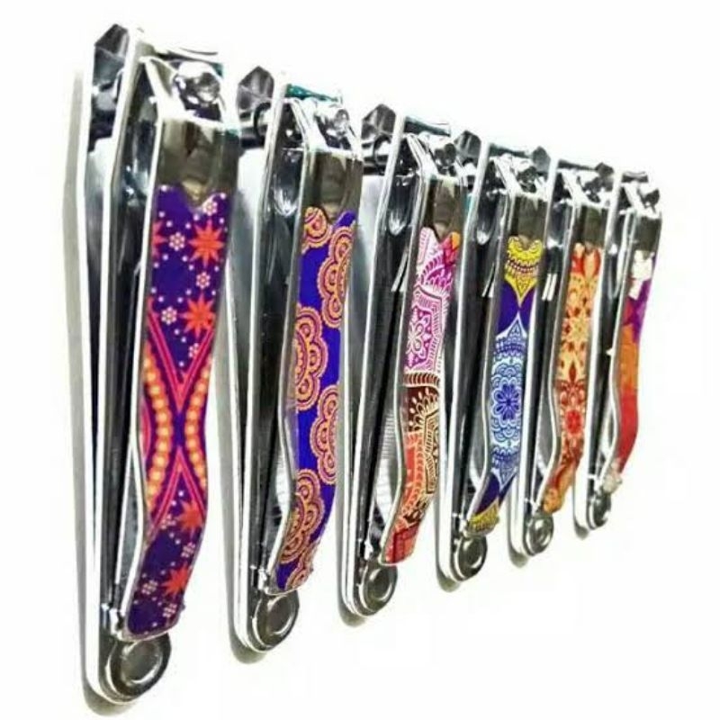 gunting kuku besar / gunting kuku motif batik / gunting kuku stainless steel