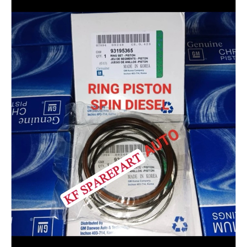 Ring piston seher Chevrolet SPIN SPINN DIESEL STD STANDAR 1SET OEM