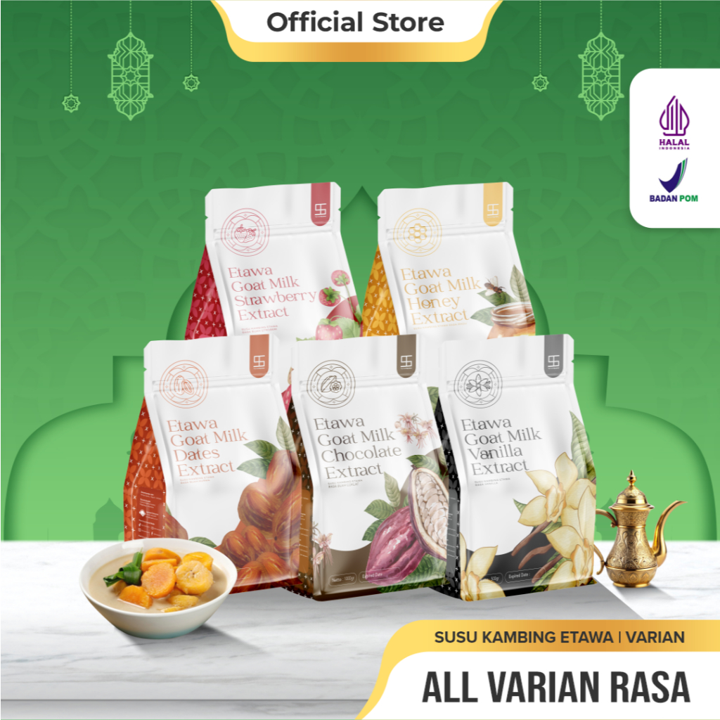 

Ternak Syams Susu Kambing Etawa Bubuk Varian Rasa 500gr Cokelat Strawberry Vanilla Kurma Madu Natural rendah gula mengatasi asam urat nyeri sendi osteoporosis kebas keram kesemutan pengeroposan tulang lansia pegel linu diabetes hipertensi herbal alami