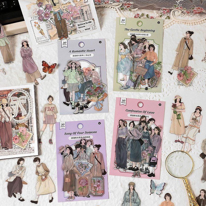 

(SA-11) Sticker Aesthetic Fashion Girl (Isi 30 Lembar)