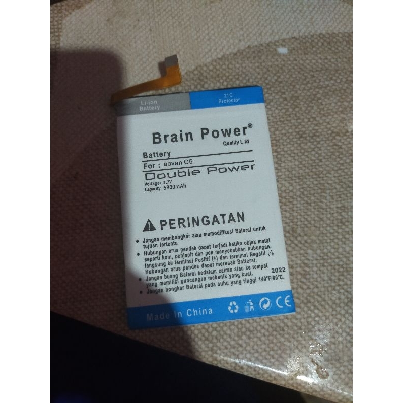 batre advan g5 bekas masih normal