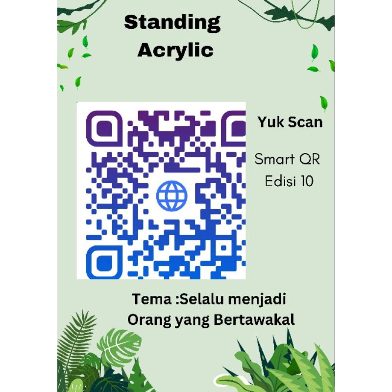 

Standing Acrylic Smart QR Edisi 10