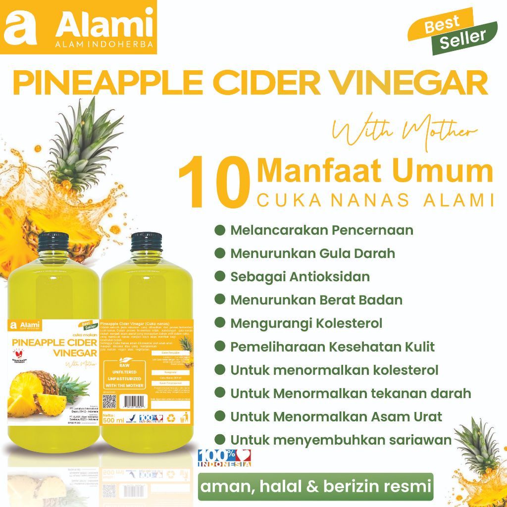 

Alami Cuka Nanas 500ML Original | Diet Detox Mengatasi Pencernaan