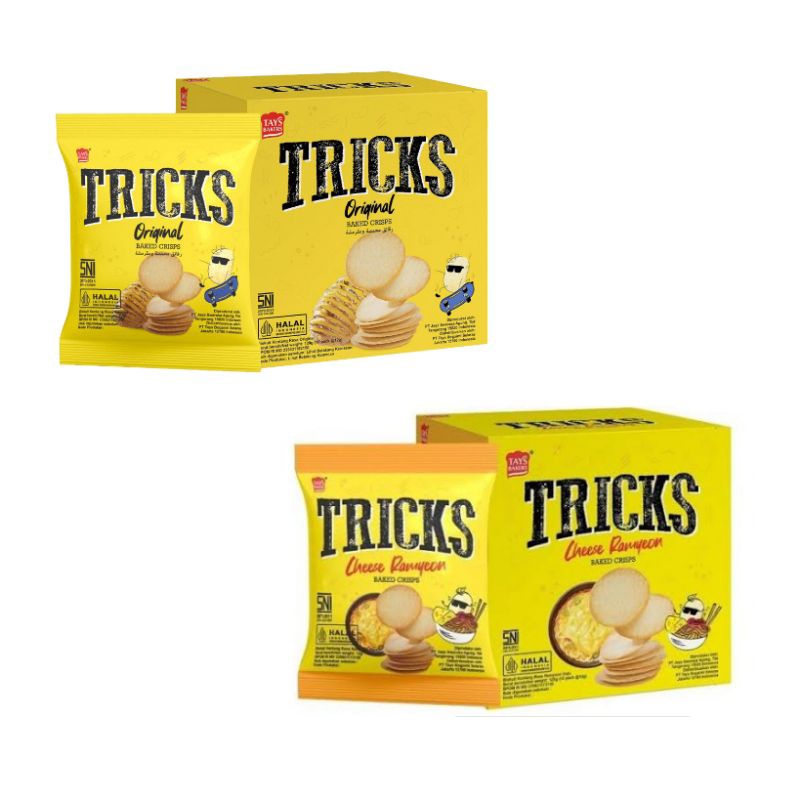 

TRICKS potato baked crisps original cheese ramyeon isi 4