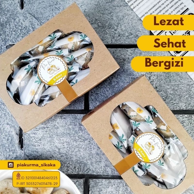 

pia kurma ( cemilan pia isi asli buah kurma)