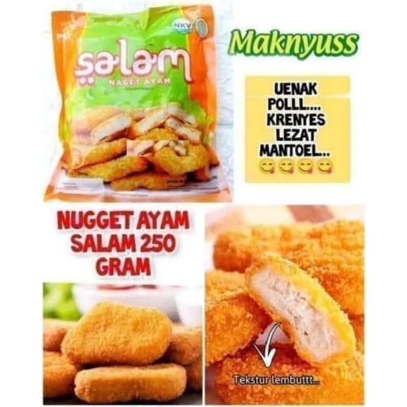 

Nugget Salam Stik Kemasan 250 Gram