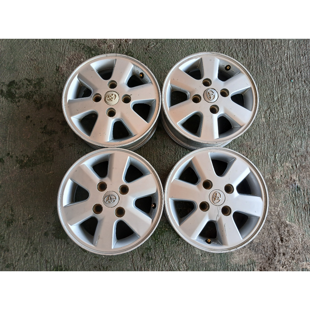 VELG MOBIL ORI COPOTAN SEKEN STD AVANZA OLD RING 14 PCD 4X114 SILVER PNP XENIA