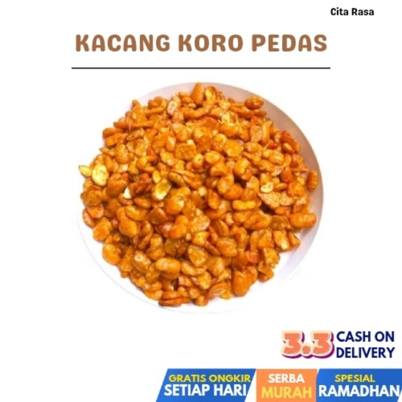 

KACANG KORO KUPAS PEDAS/KACANG KORO KUPAS ORIGINAL 500GR