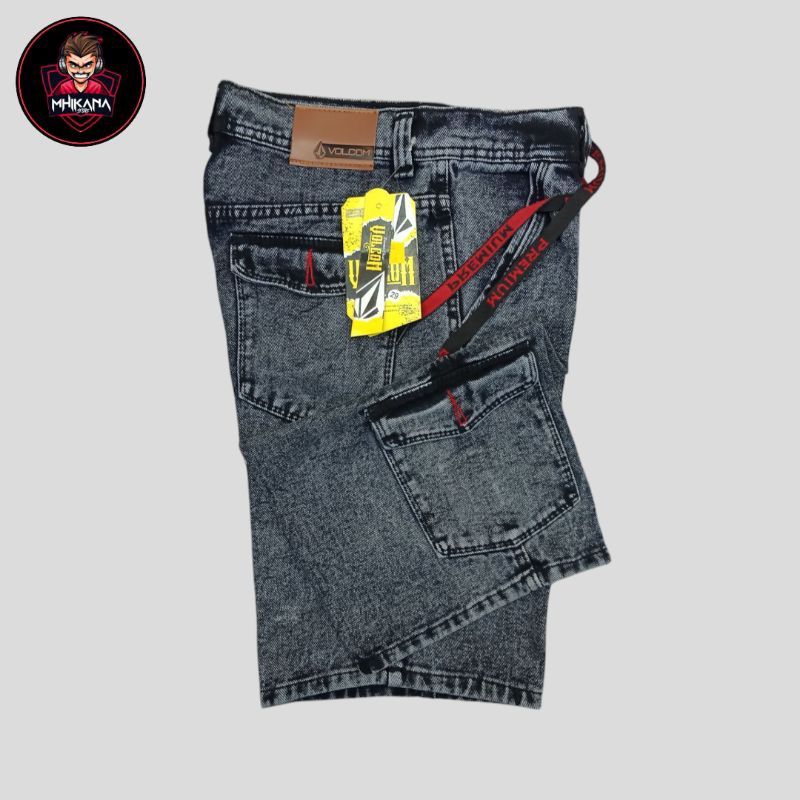 *promo*celana pendek denim cargo Rip size 28-33/celana pendek kempol jeans/celana pendek cargo Rip P