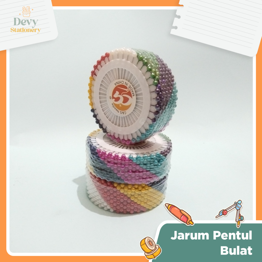 Jarum Pentul Bulat untuk Kerudung dan kain lainnya