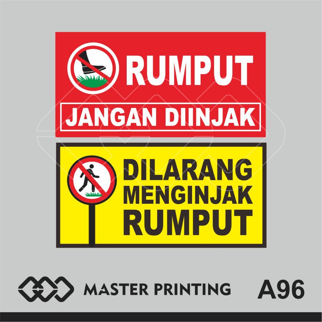 

A96 - Acrylic Sign, Stiker Akrilik Dilarang Menginjak Rumput, Tahan Air, Termurah, Bisa Custom