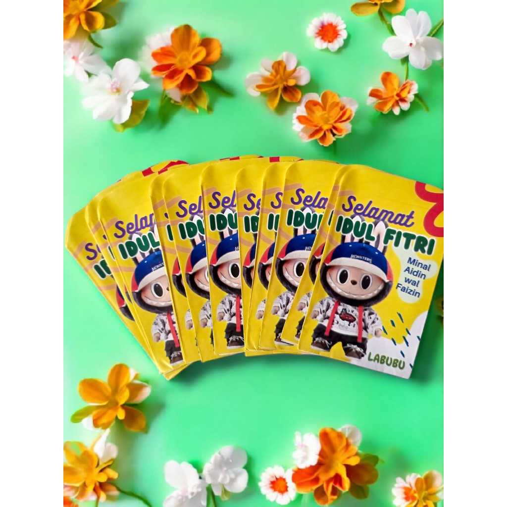 

10 PCS AMPLOP LEBARAN IDUL FITRI MOTIF LABUBU UKURAN MEDIUM / AMPLOP LABUBU VIRAL AMPLOP LUCU