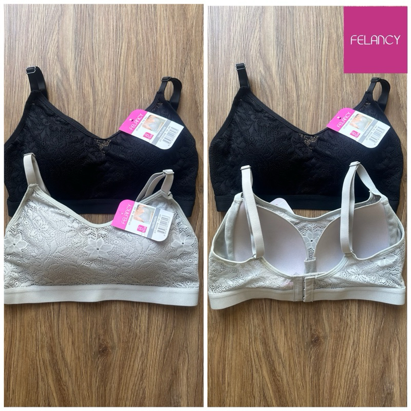 Felancy bralette vest bra 028 tanpa kawat kancing belakang branded 34B