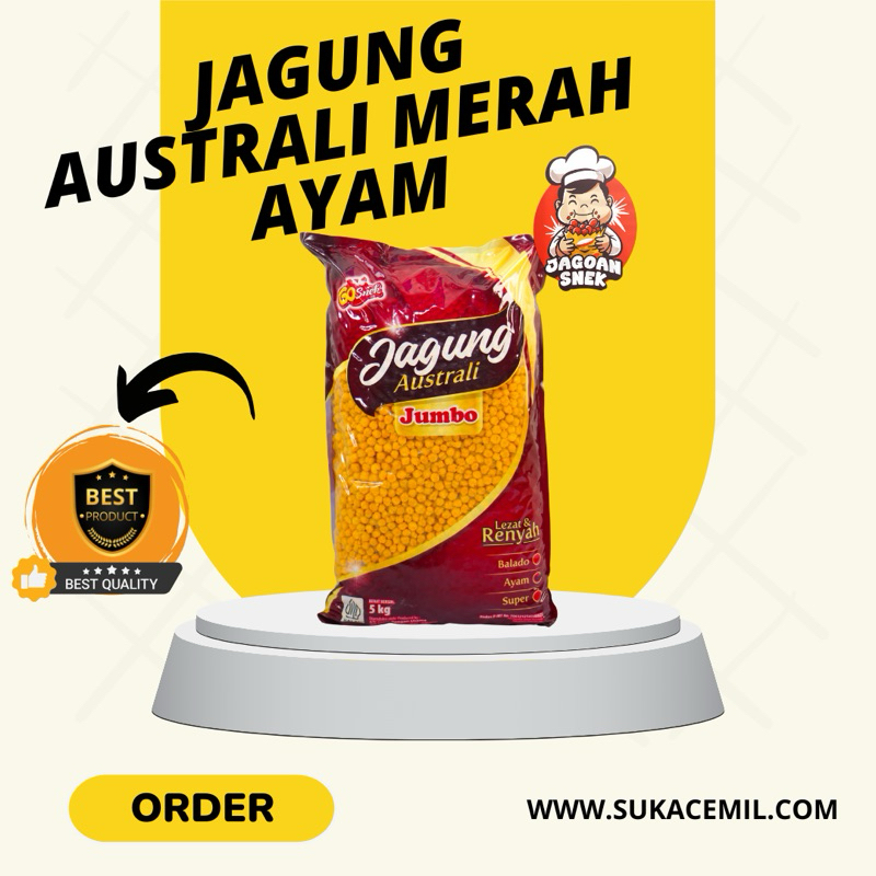 

Jagung australi merah ayam 5kg