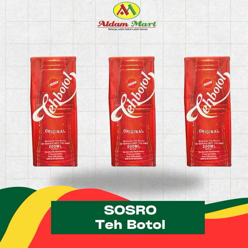 

A.M/ SOSRO TEH BOTOL Original 200ml