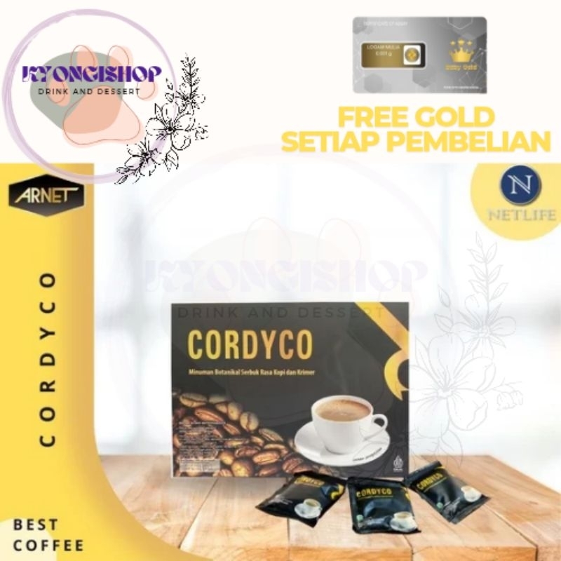 

NETCORDYCO | KOPI KESEHATAN | KOPI KORDIKO 1 BOX ISI 10 SACHET