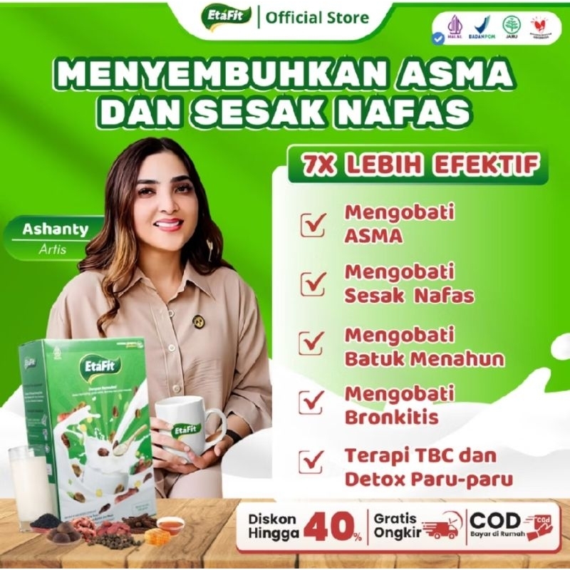 

ETAFIT - Solusi Atasi Asma Sesak Nafas - Susu Kambing Etawa Bubuk Asli 100% Murni Original