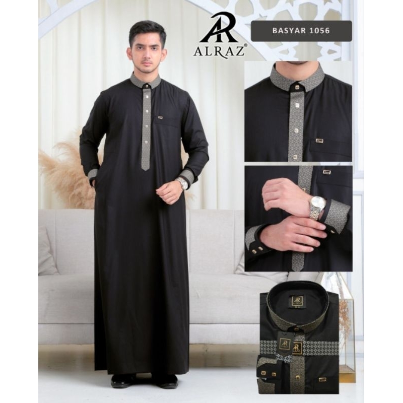TERBARU Jubah AlRaz Black / Jubah AlRaz Especially Black (Khusus Hitam) / Jubah AlRaz Hitam / Jubah