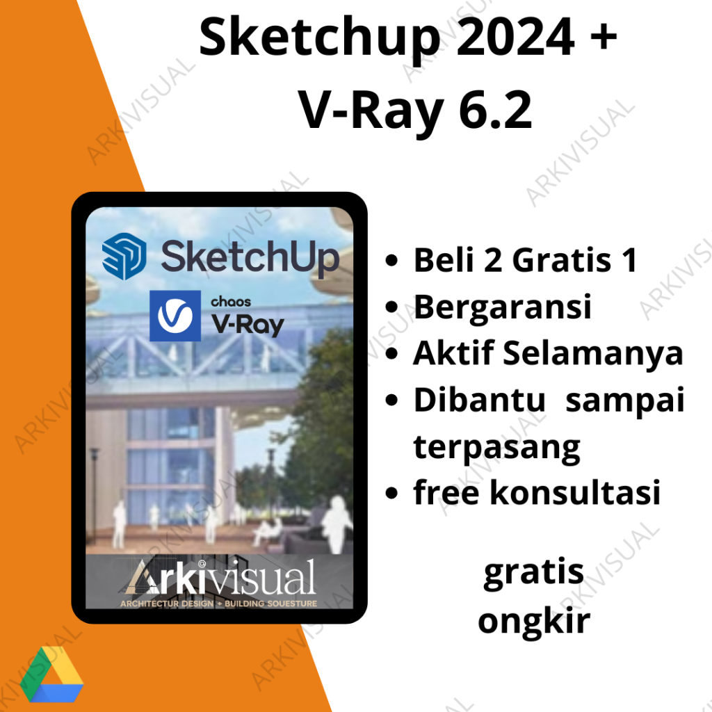 Sketchup 2024 + Vray 6.2 pro