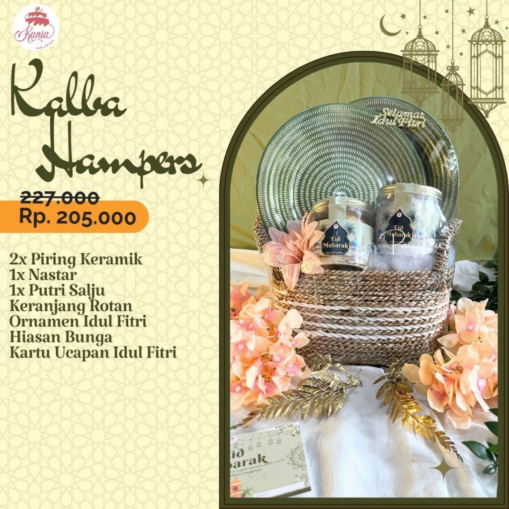 

Kania Kalba | Gift Set Lebaran Hampers Idul Fitri Piring Exlusif, Cookies Nastar Putri Salju Coklat Kaastangel Semprit