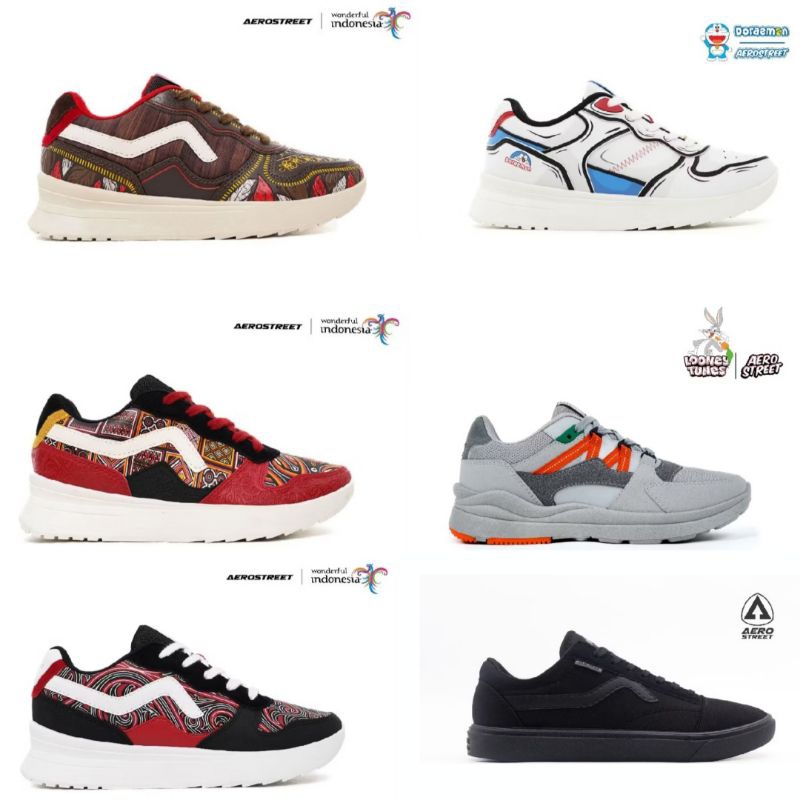 Ramadhan Sale Aerostreet x Wonderful Indonesia Nusantara / Aerostreet x Doraemon White / Aerostreet 